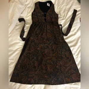Vintage 90s Lanz Originals Curdoy Paisley Midi Dress